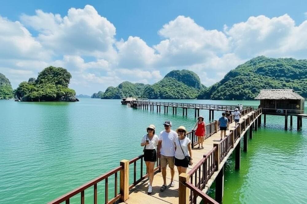 Đảo Nam Cát được mệnh danh là thiên đường nghỉ dưỡng tại vịnh Lan Hạ